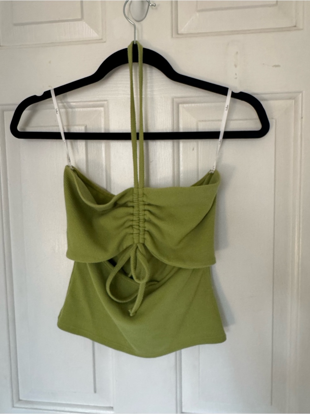 Lulus Light Green Ruched Halter Tank Top